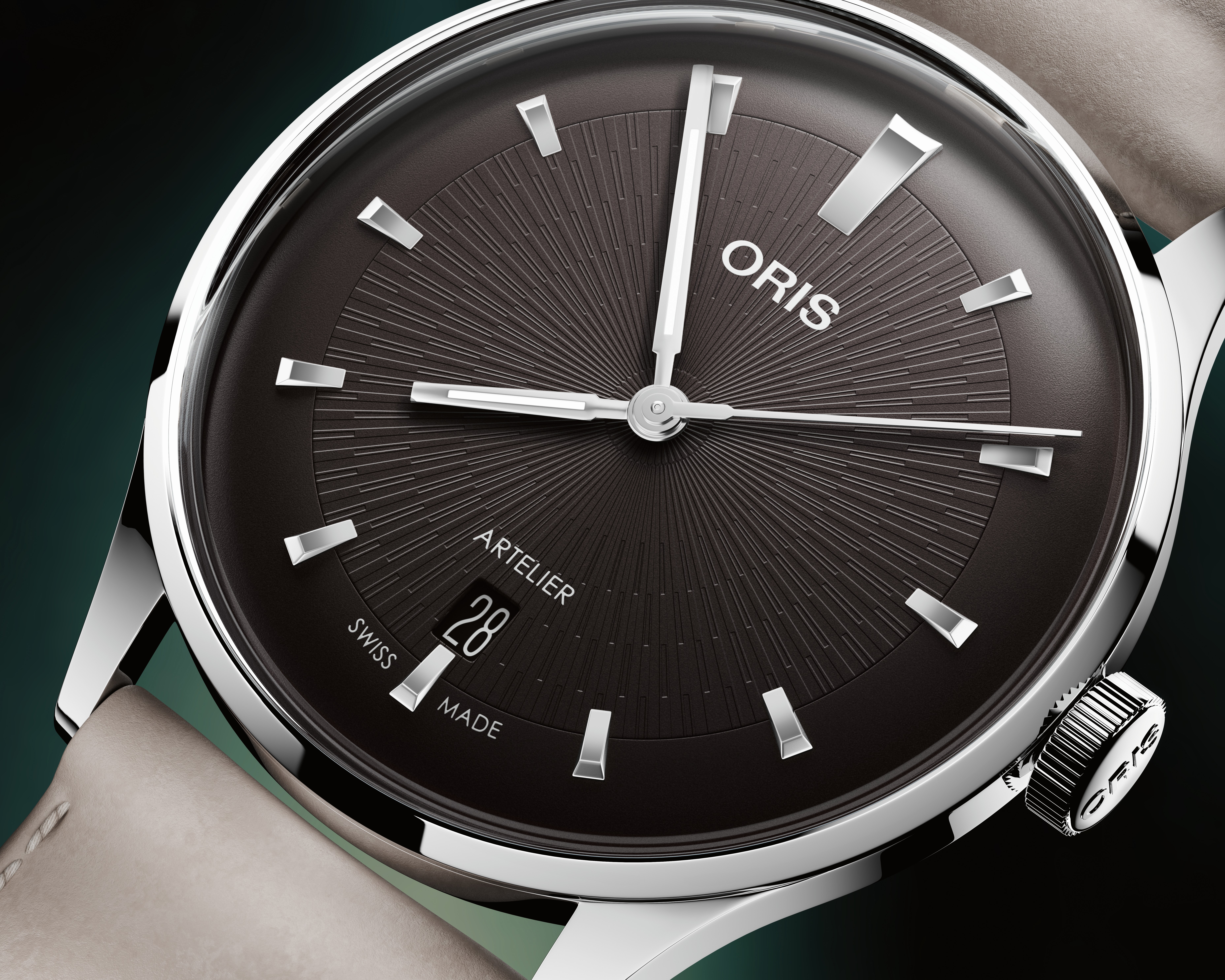 ORIS  Мужские швейцарские часы, автоматический механизм, сталь, 38 мм